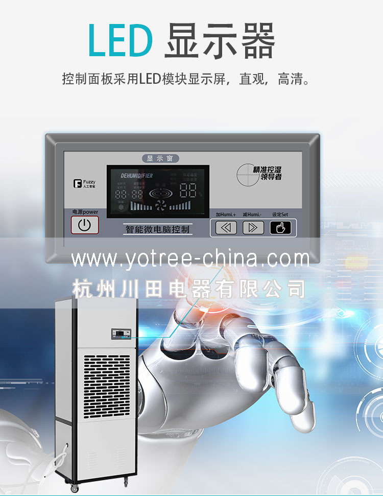 數(shù)字顯示，全中文操作界面-川田除濕機.jpg